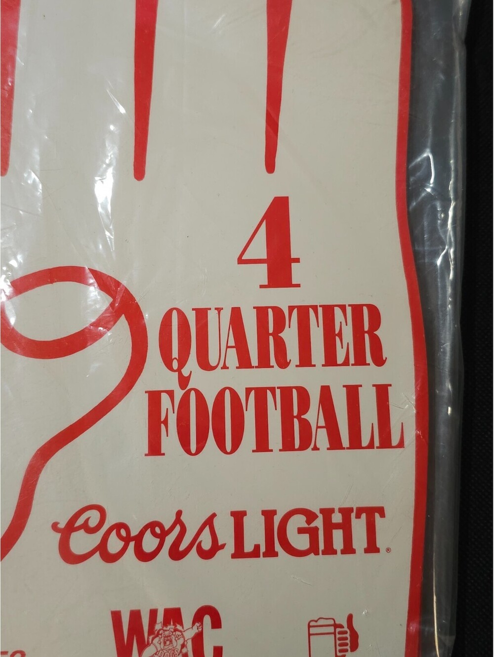 (6pc) New VTG Fresno State Football Coors Light Hand Advertisement WAC - SEALED - Picture 2 of 9